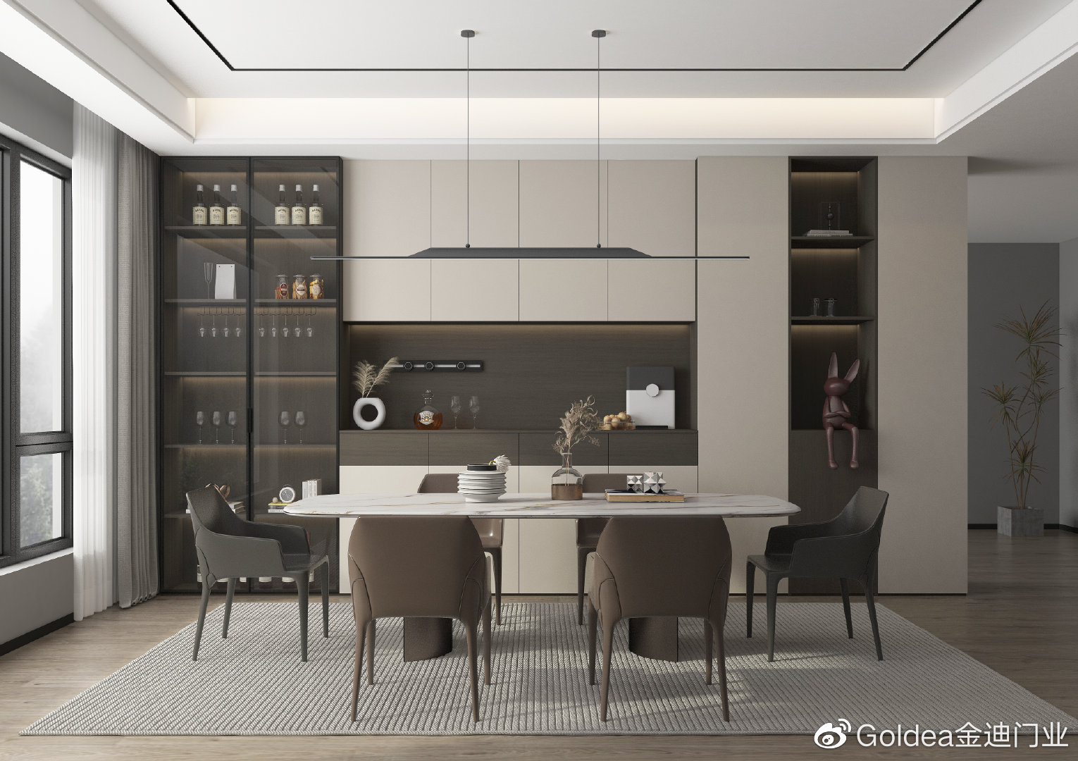 金迪门业轻奢图片,金迪现代简约门