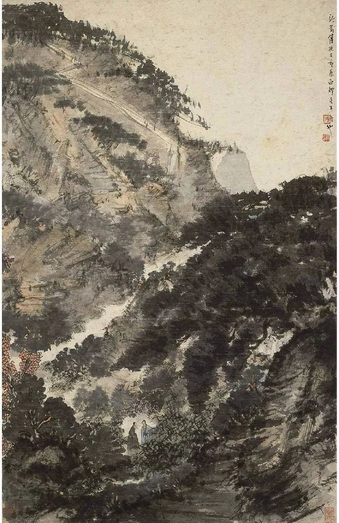傅抱石山水画100幅欣赏,傅抱石山水画100幅高清图欣赏
