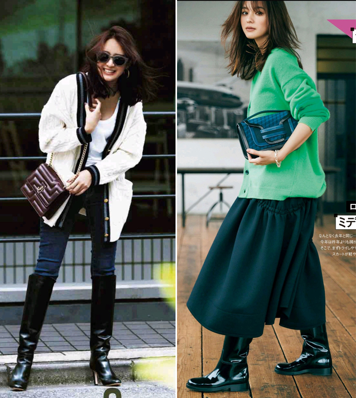 入秋后流行针织衫裙子温柔又美好,姜黄色高领针织衫入秋版