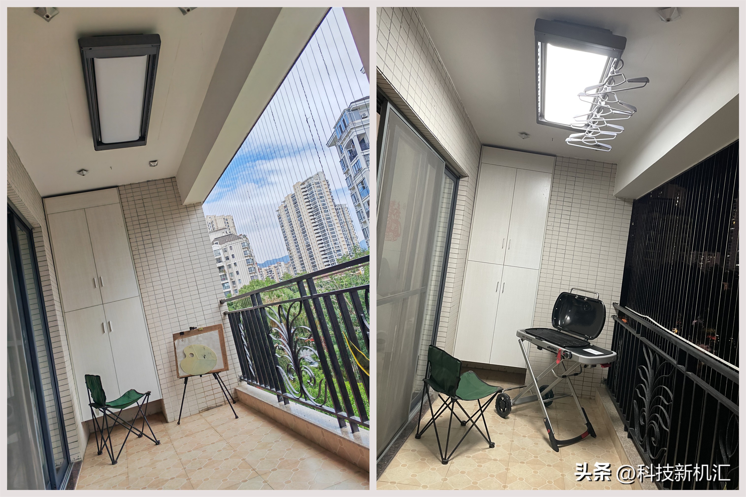 智能阳台电动晾衣机,智能升降晾衣架家用阳台