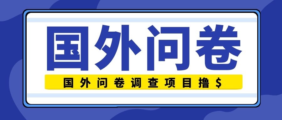 海外调查问卷赚美国现金,问卷调查赚美金