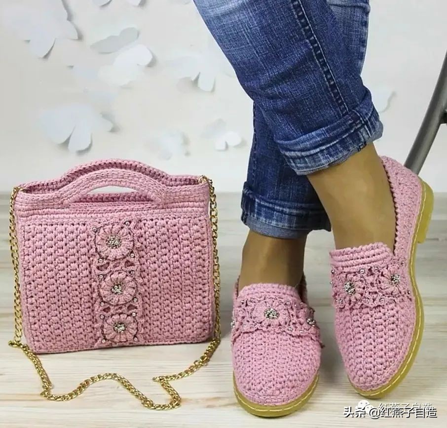 编夏天凉鞋,夏天冰丝线凉鞋镂空钩编教程