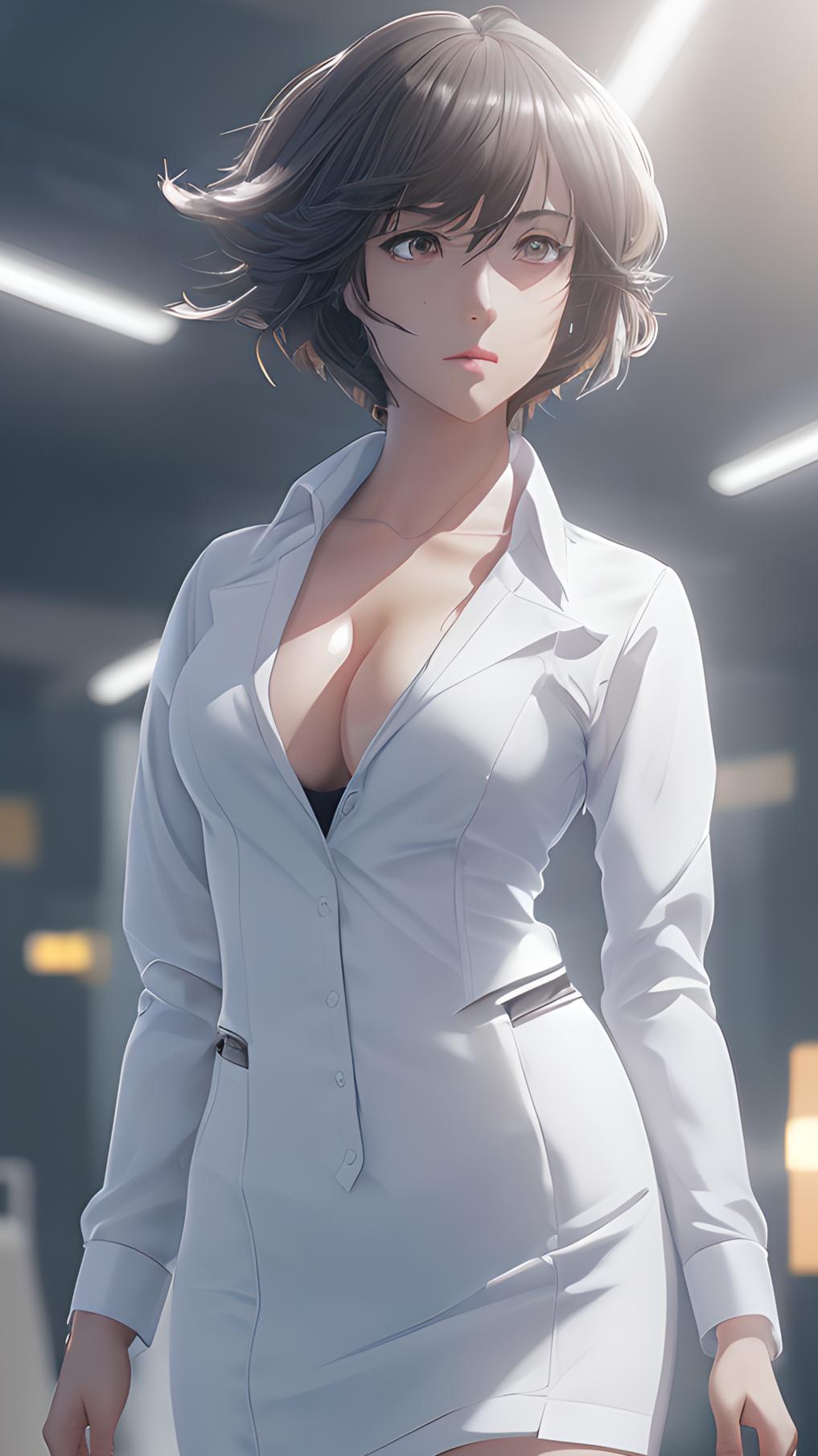 动漫办公室高清壁纸,二次元上班族壁纸