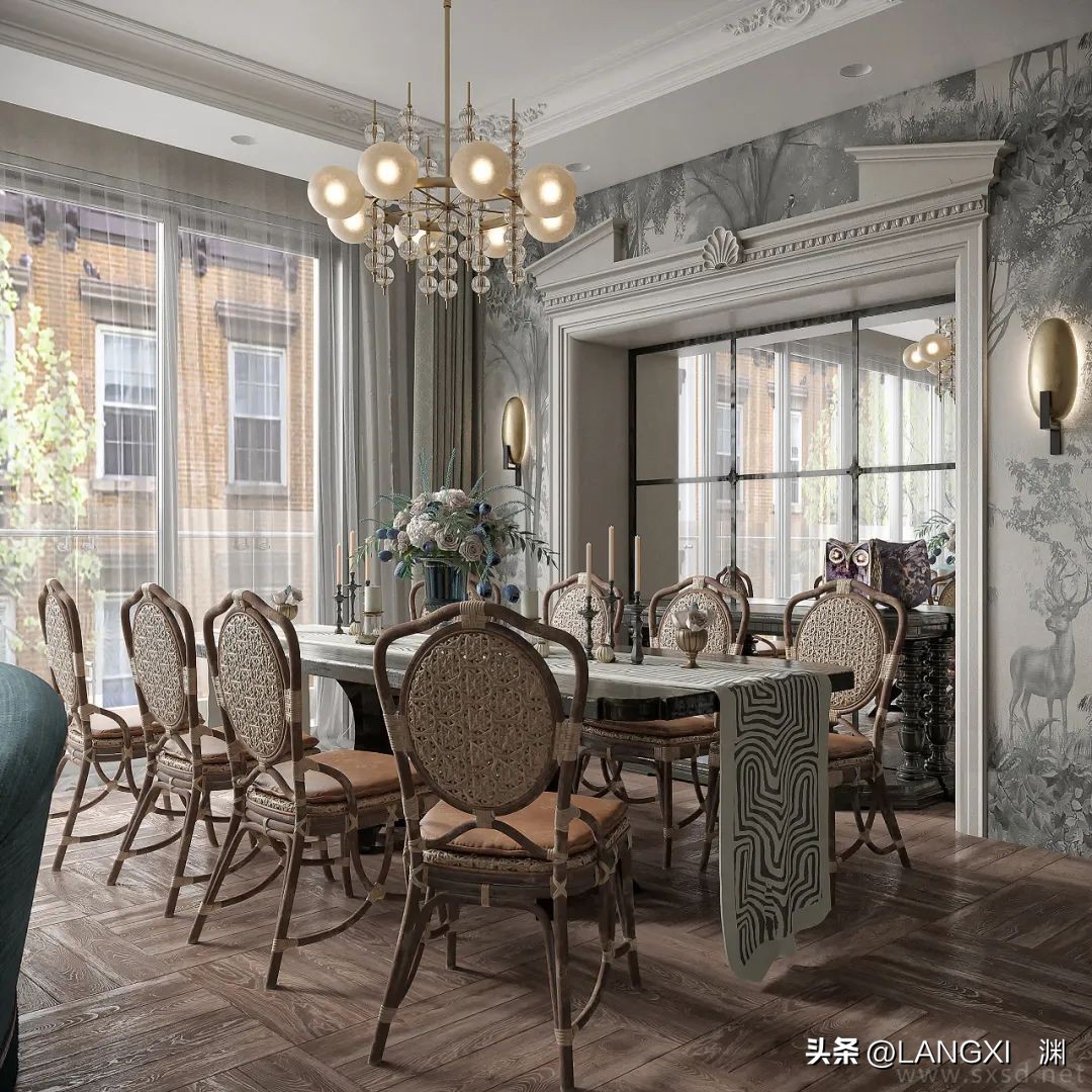 南洋复古风效果图设计元素,复古风的设计太有年代感了