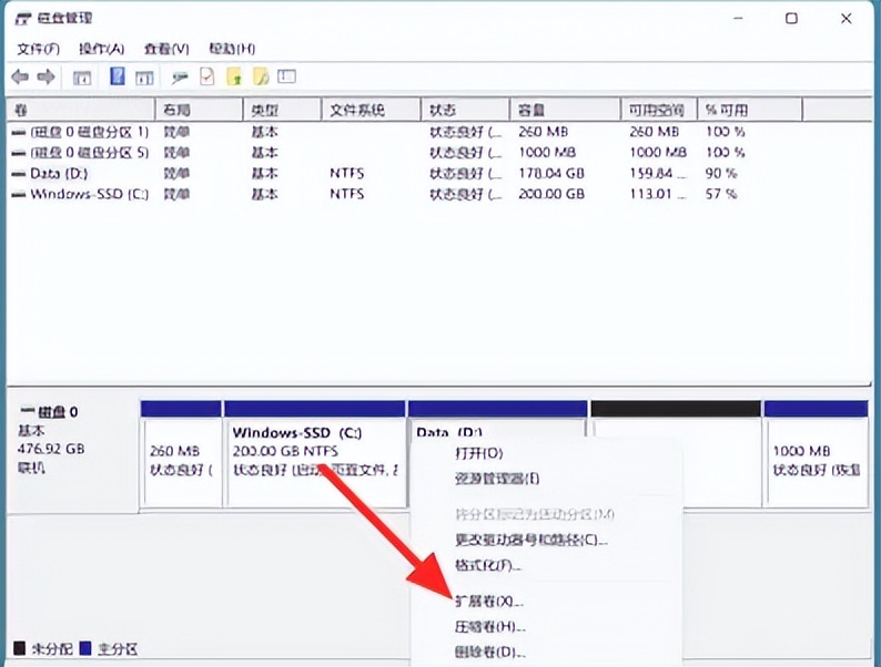 做win10系统盘怎么提示c盘不足,win10c盘扩展卷不能用