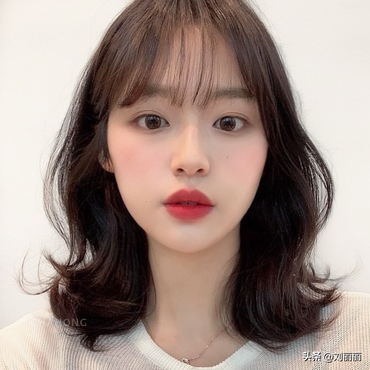 梨花头大波浪中长波波头发型图片,波波头怎么才能弄成大波浪