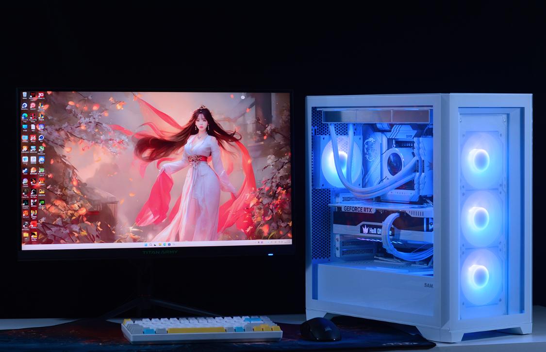 白色主题装机配置分享：13600K+4070Ti名人堂+先马颜之神机箱装机