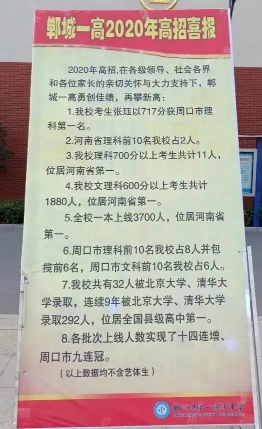 郸城一高是省级还是县级,郸城一高是初中还是高中