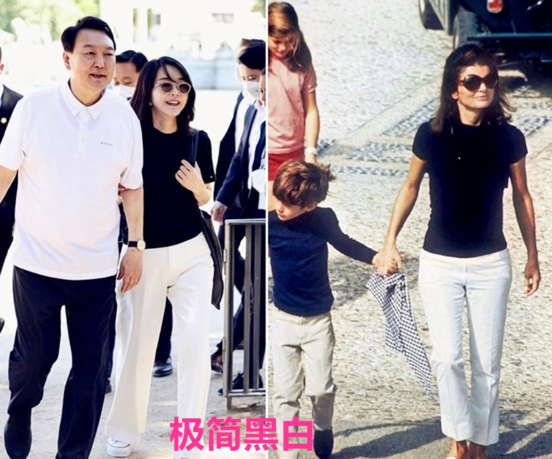 韩国第一夫人金建希着装图片,尹锡悦金建希访问阿联酋