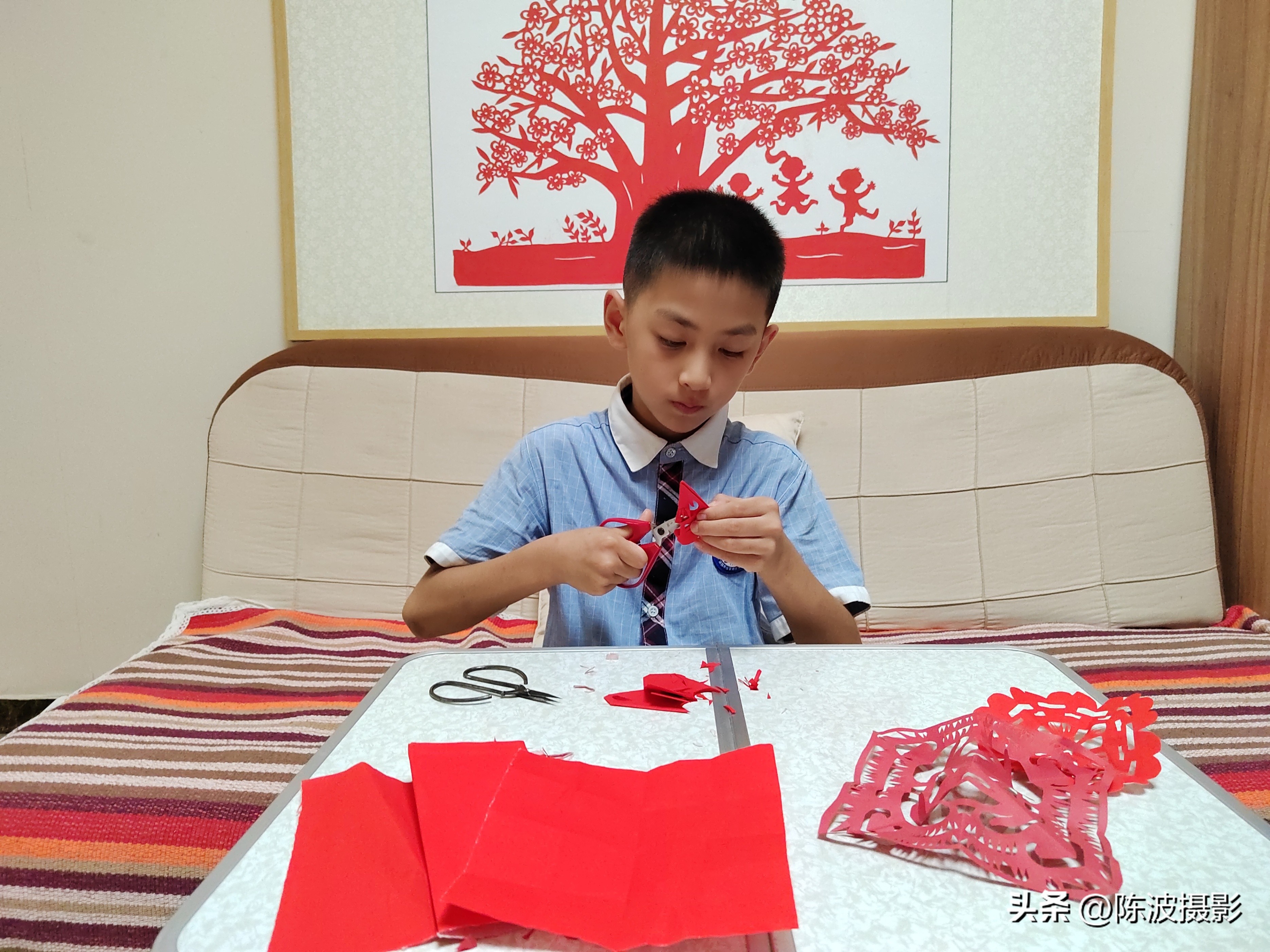 徐嘉希四岁剪纸,徐嘉希剪纸视频