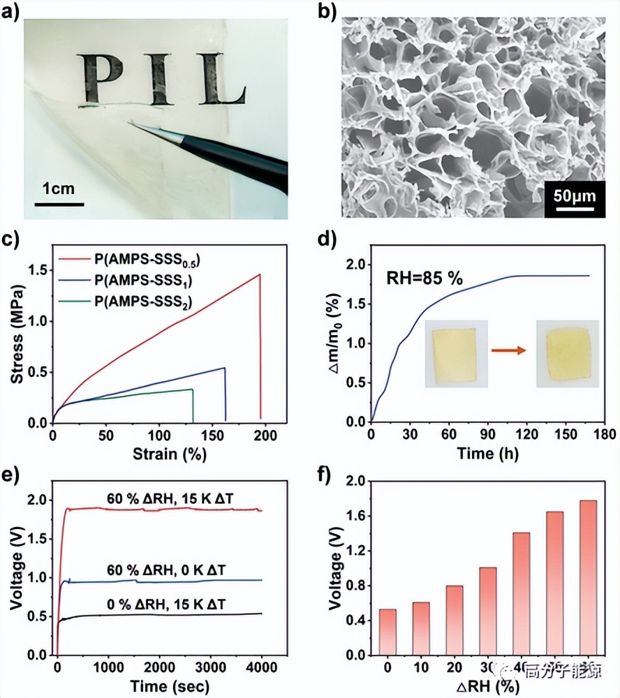 苏州大学严锋AS:聚电解质膜高效柔性湿热电发电