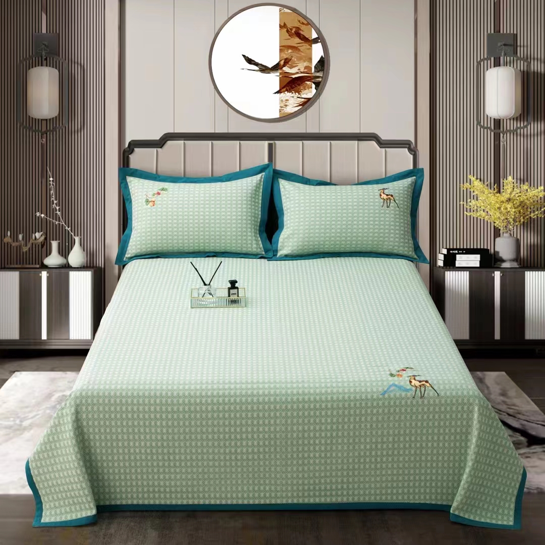 凉而不冰的老粗布凉席,夏天三件套老粗布凉席