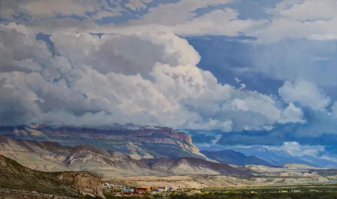 大师笔触生动的风景油画,视觉冲击力很强的风景油画图片