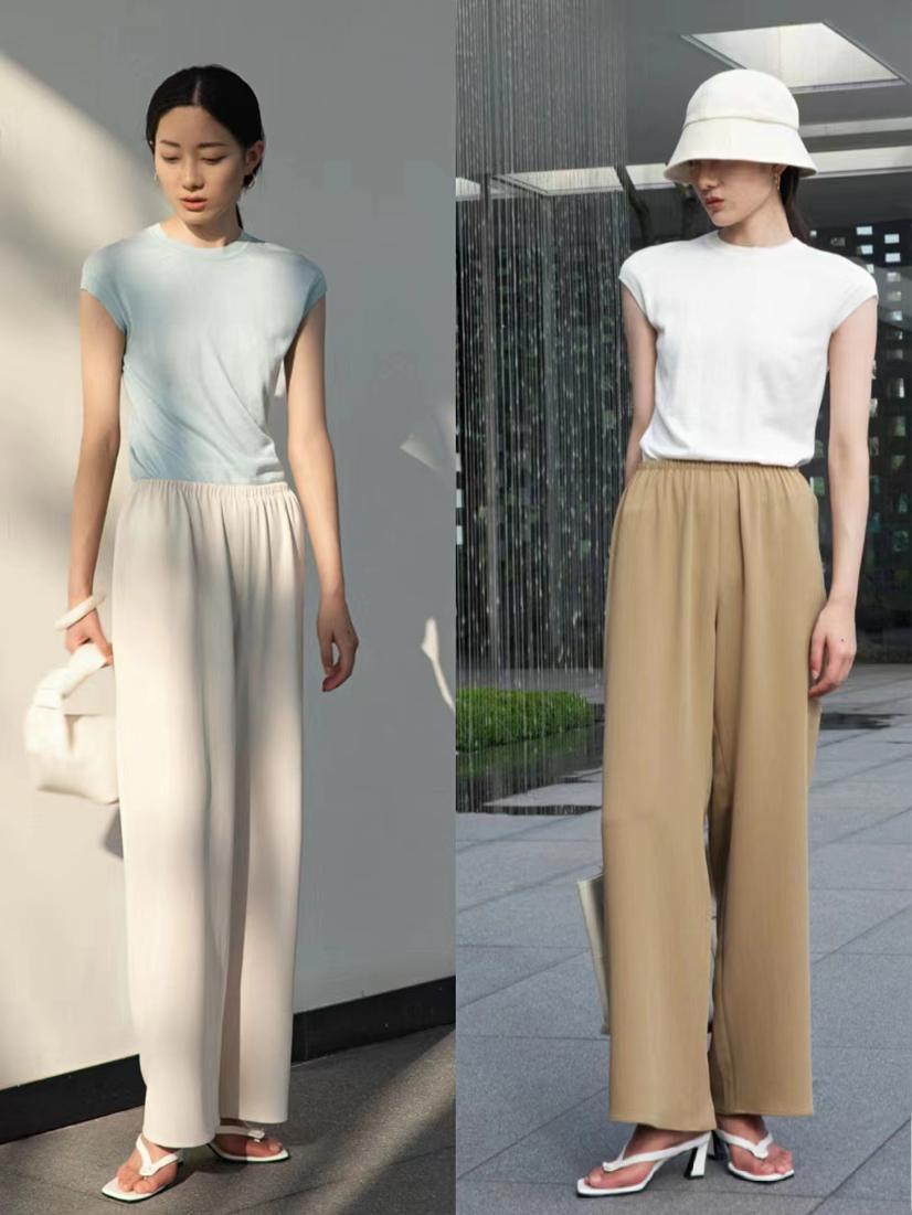 穿半截袖t恤,一字肩短袖针织衫配什么裙子好看