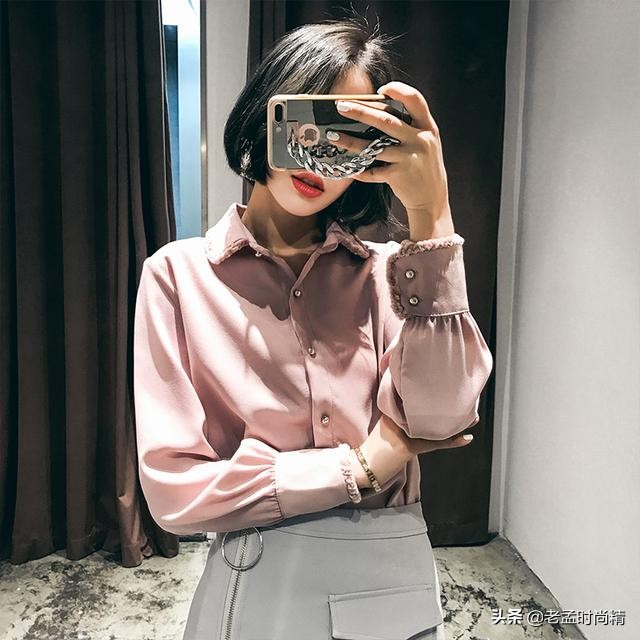 减龄衬衫女高级感,减龄轻奢衬衫