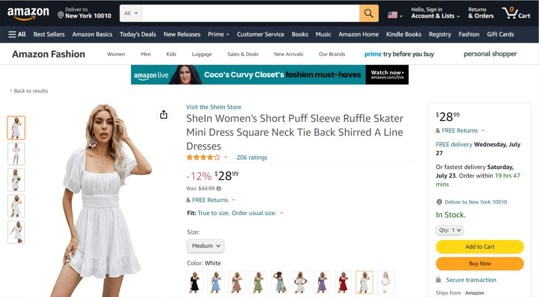 shein在亚马逊上开店,shein入驻亚马逊