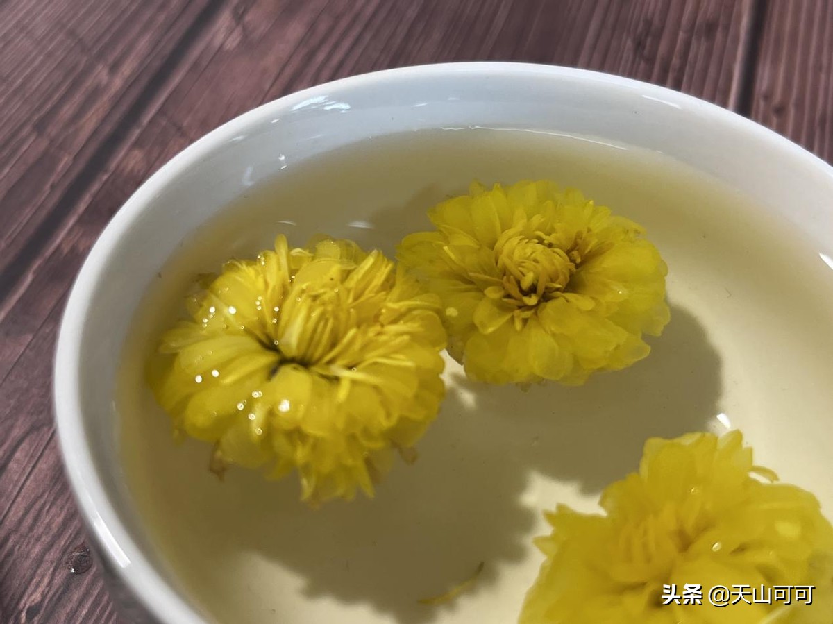 夏天冷泡菊花茶推荐,夏天喝菊花加冰糖
