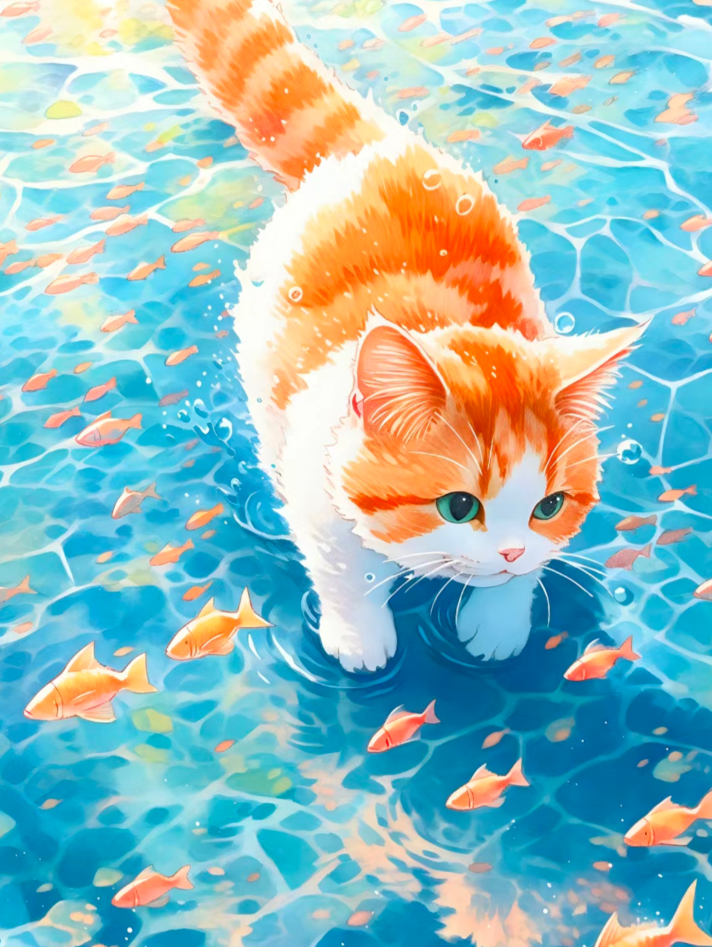 猫咪高清壁纸4k全屏60帧,萌萌哒粉色花篮里的猫咪图片壁纸