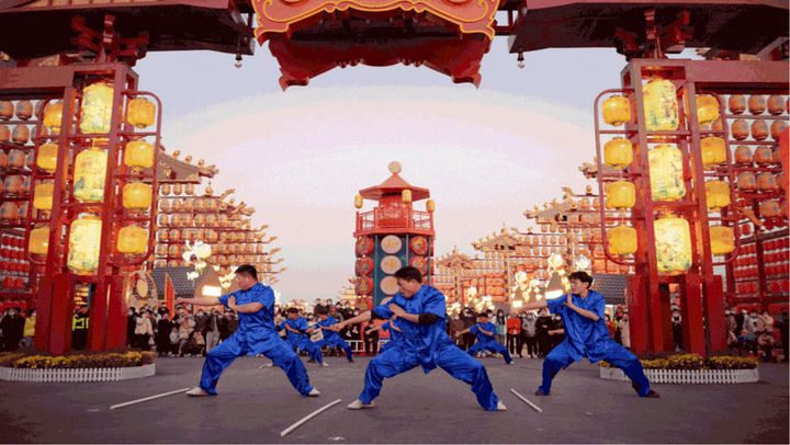 青州不夜城景观灯,青州中都不夜城