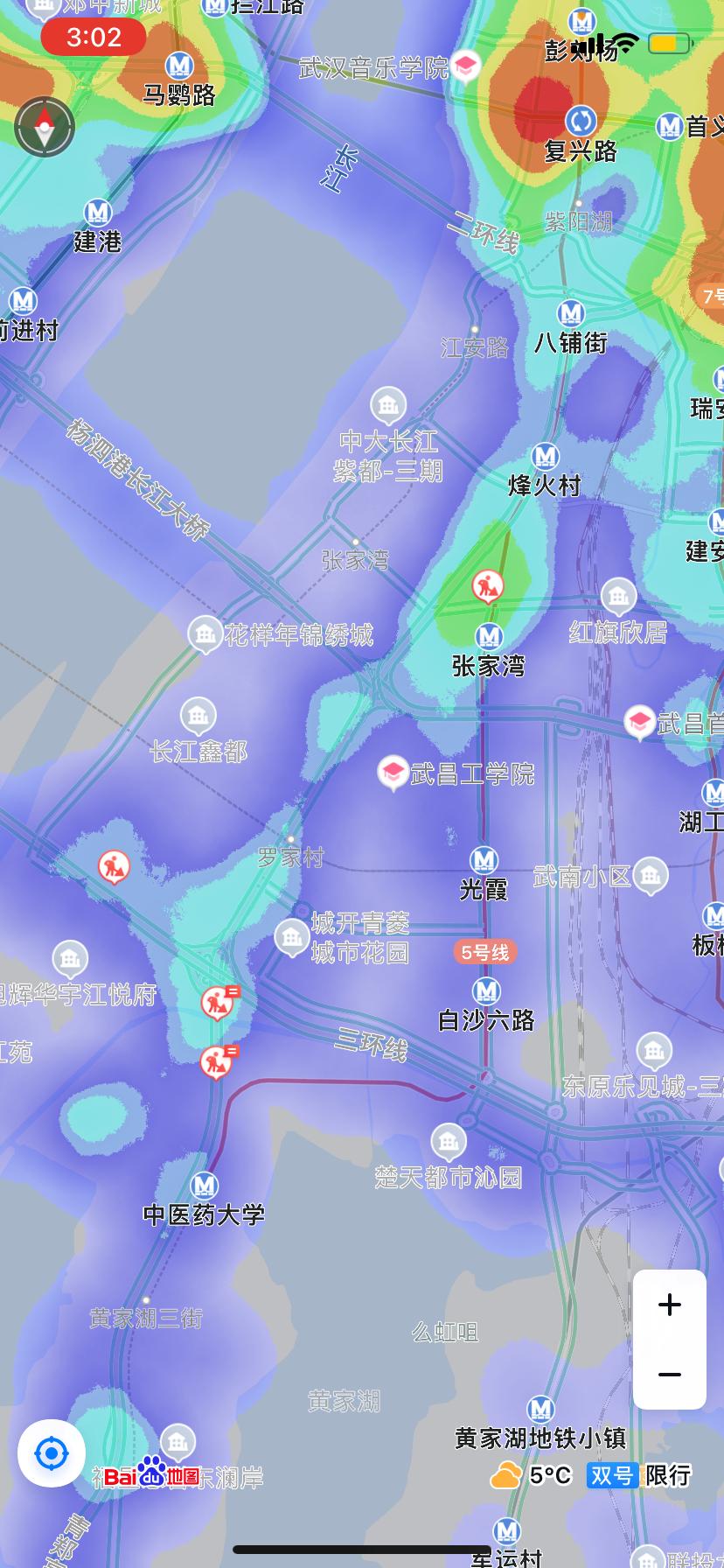 武汉城市人口密度分布热力图,最新人口热力图谁才是武汉第一