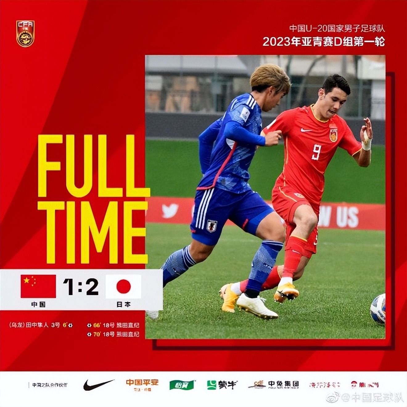 u20亚洲杯中国队晋级,u20亚洲杯中国vs韩国1:3回放