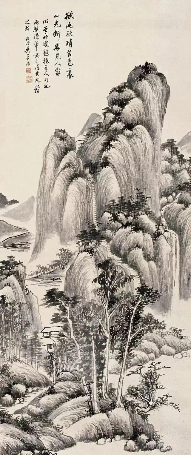 国画山水画中的四季的景色,35幅绝美山水图这才是国画的灵魂