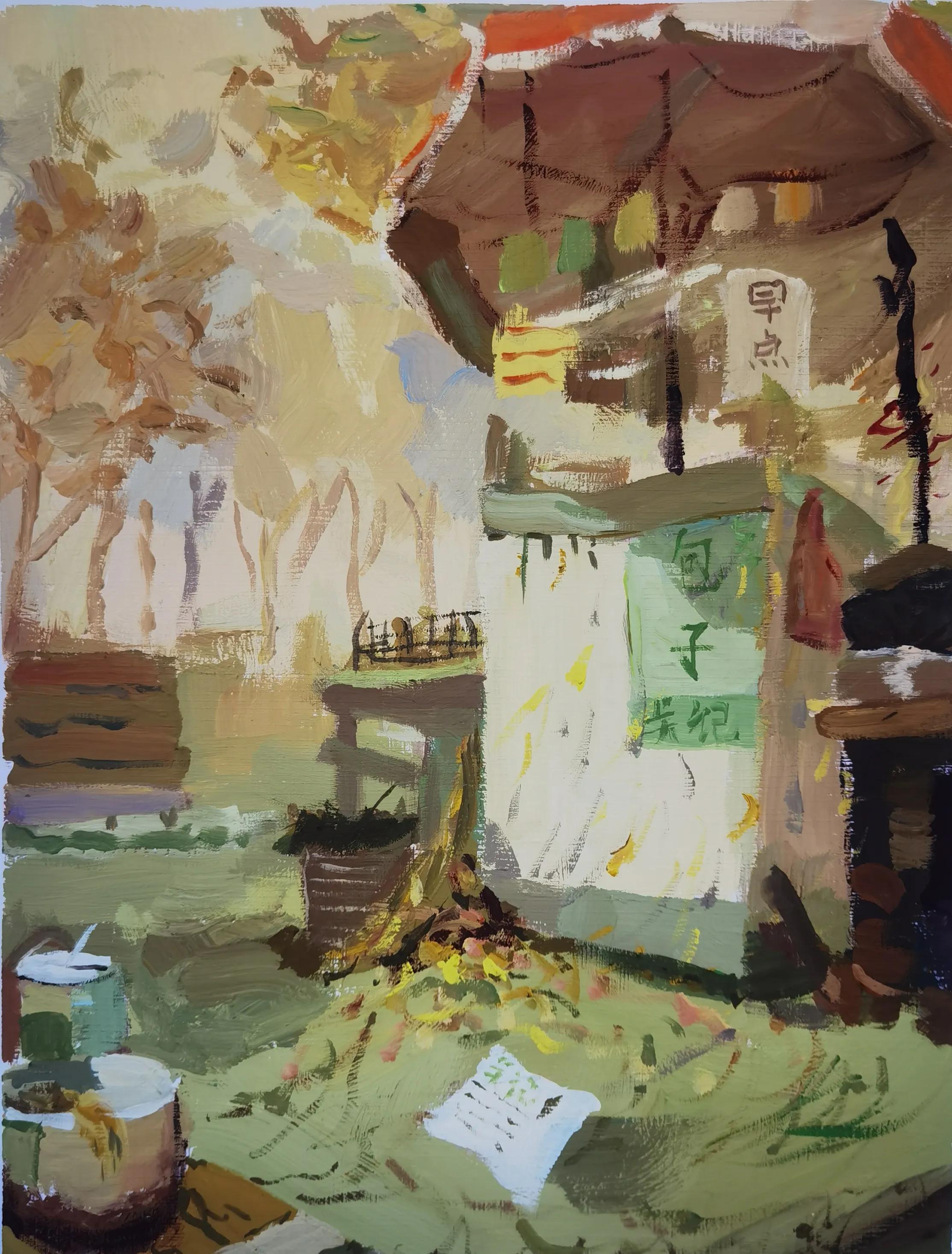 叶县迎国庆书画展,叶县融通实验高中国庆画展