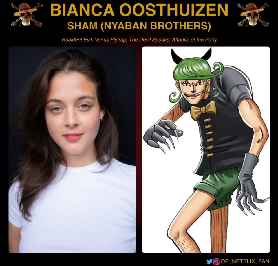 海贼王真人版：猫人兄弟居然是女演员，黑人演乌索普母亲