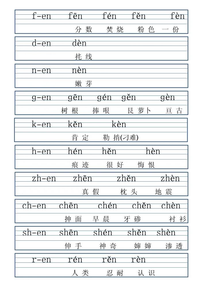 拼音字母表带拼读的,拼音表图打印版