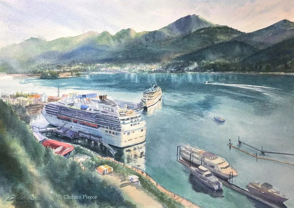 日本美少女工笔画家,日系女画家作品