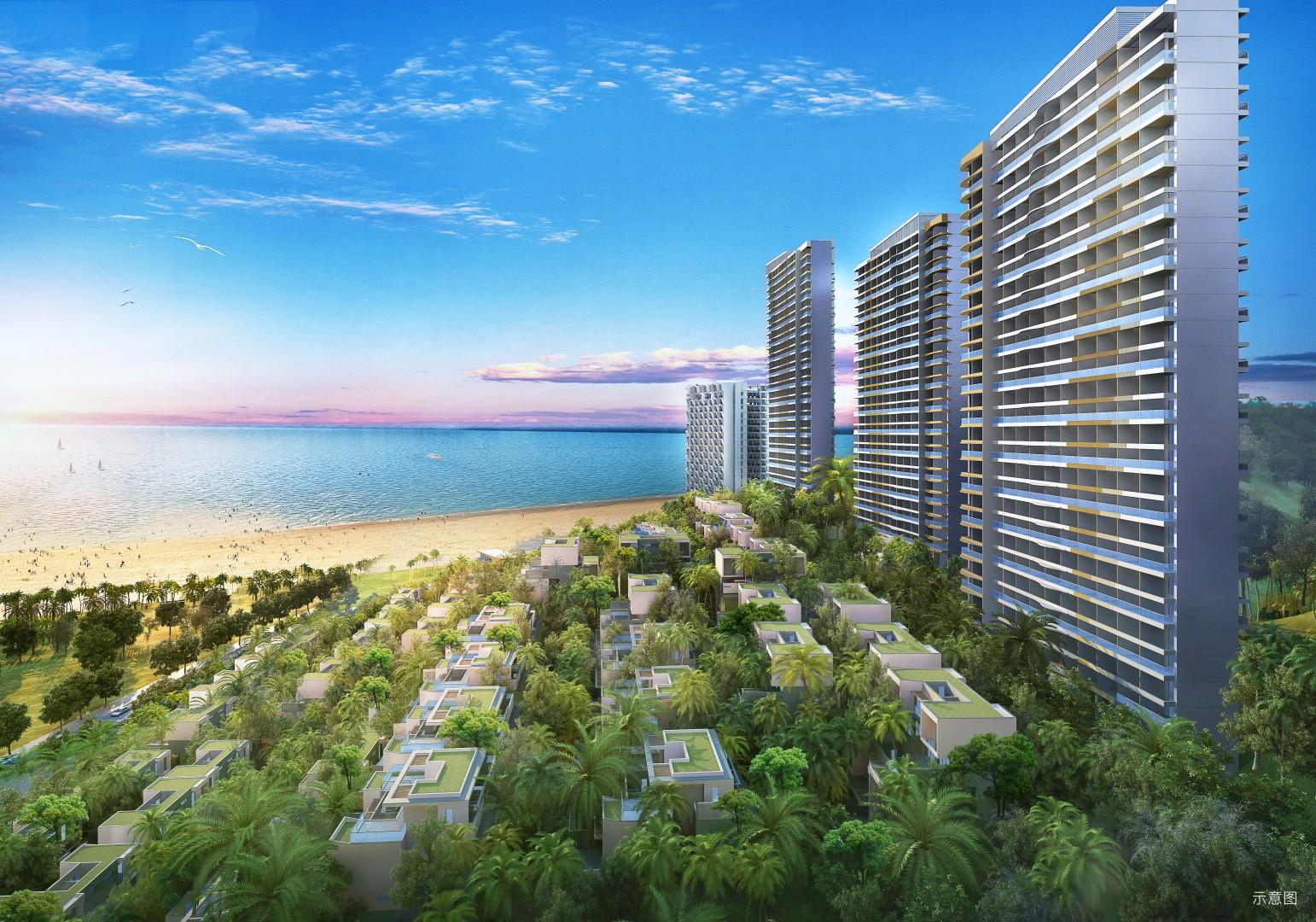 惠东双月湾卓越御山海现状,双月湾卓越御山海别墅预订