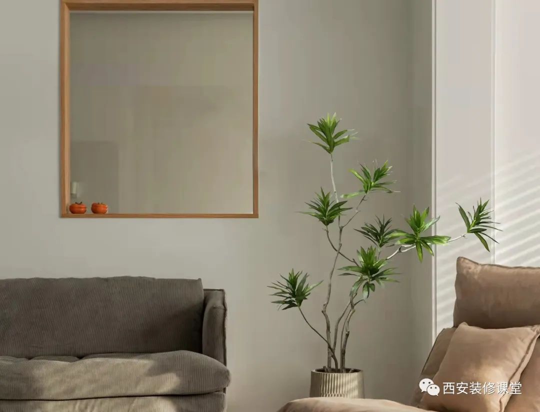 室内绿植软装搭配案例怎么摆,绿植与轻奢结合的软装搭配