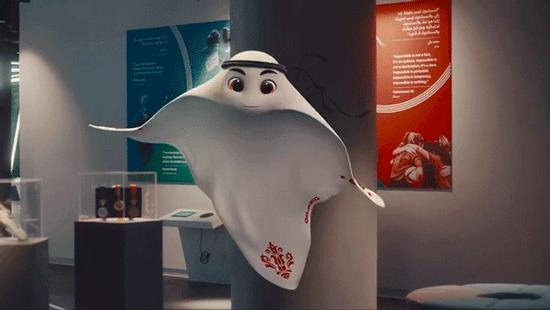 会飞的龙珠饺子,2022卡塔尔世界杯吉祥物布偶