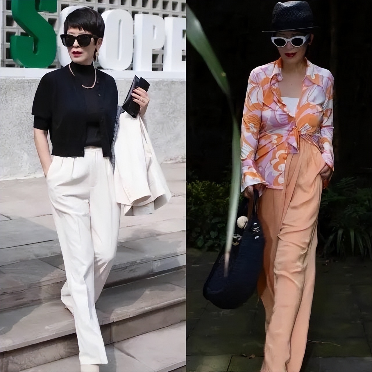 45岁女人穿直筒裤还是穿阔腿裤,中年女人穿阔腿裤直筒裤最合适