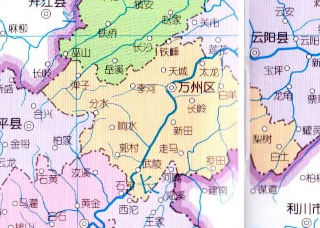 重庆万州旅游地图,万州旅游线路图