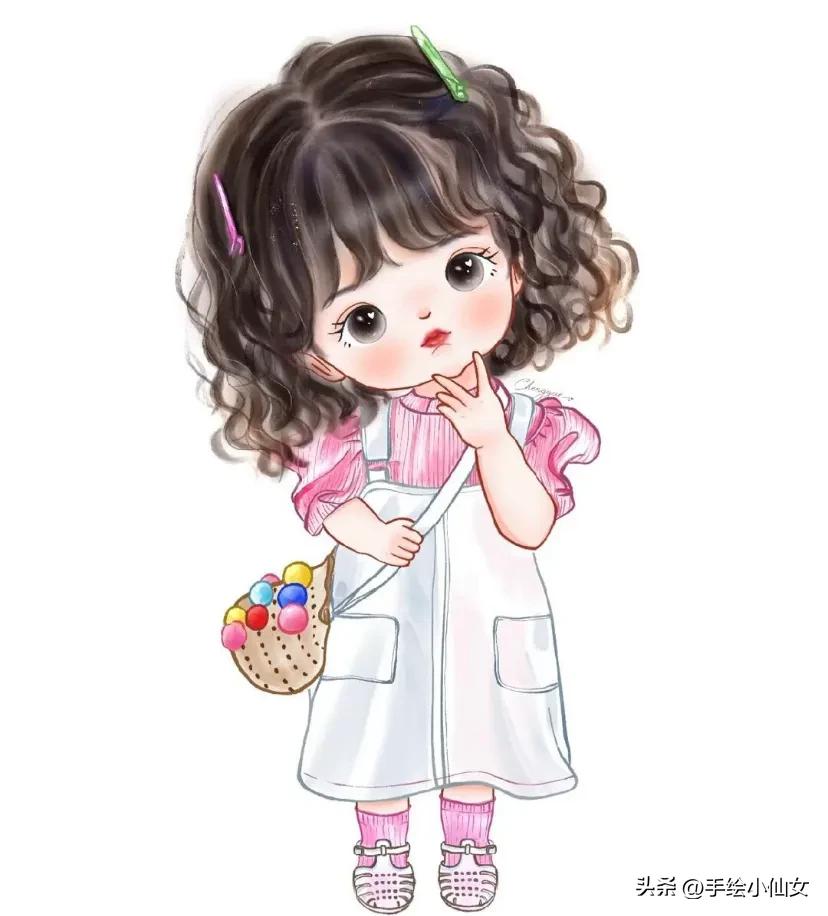 萌到爆可爱小孩子卡通头像,微信头像可爱小女孩萌娃卡通呆萌