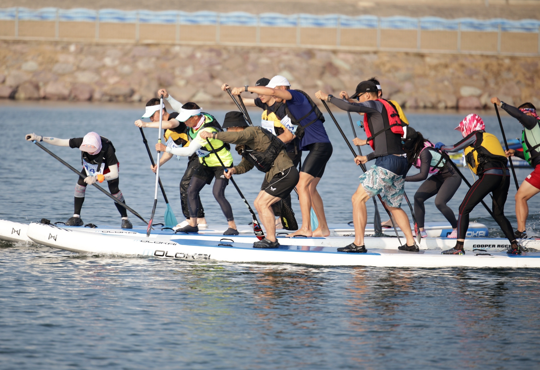 “天妃湖杯”2023宁波市全民桨板联赛（宁波湾站）激情开赛