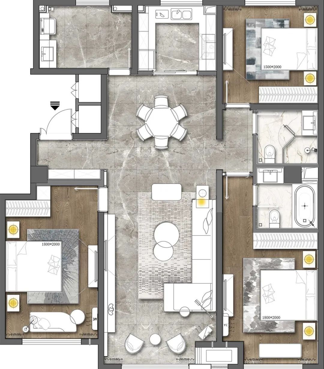 125简约轻奢装修,125现代简约风