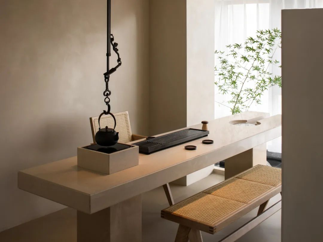 煮茶茶室禅意设计,一线江景茶室设计案例