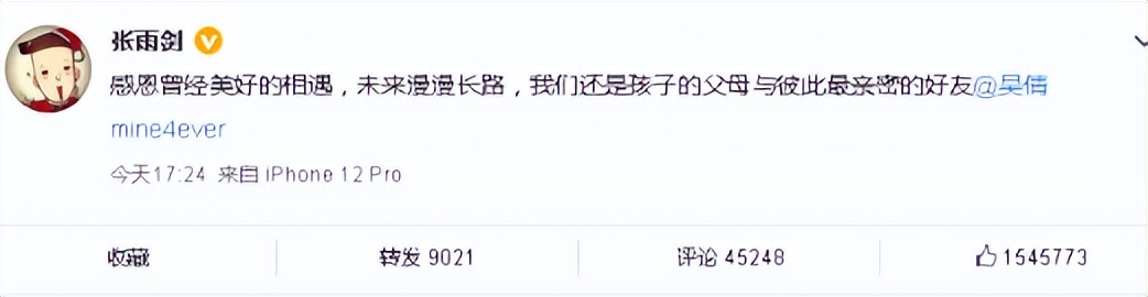 吴倩与张雨剑结过婚吗,吴倩张雨剑官宣离婚孩子归谁