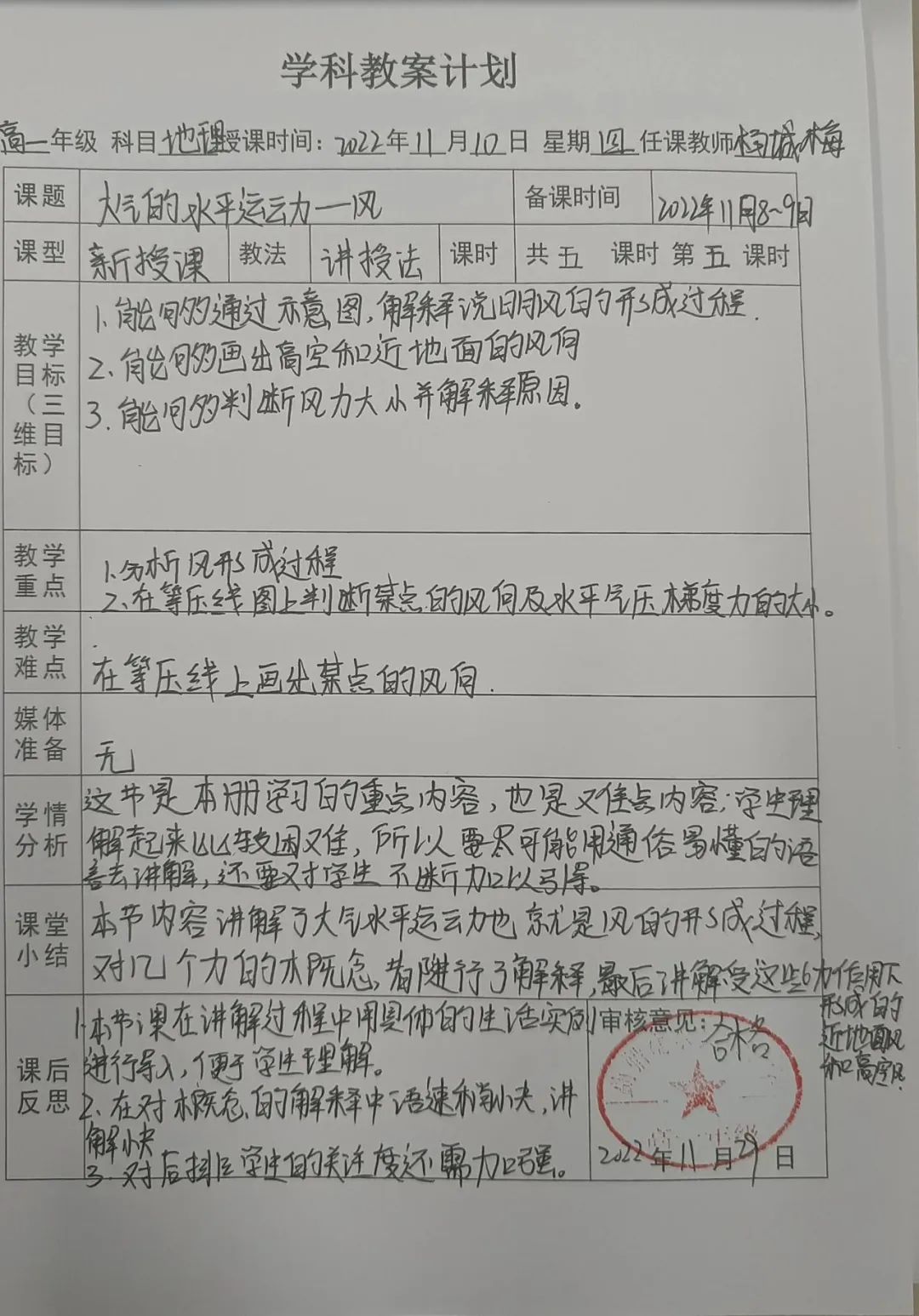 教师听课记录展示,教案听课记录检查表