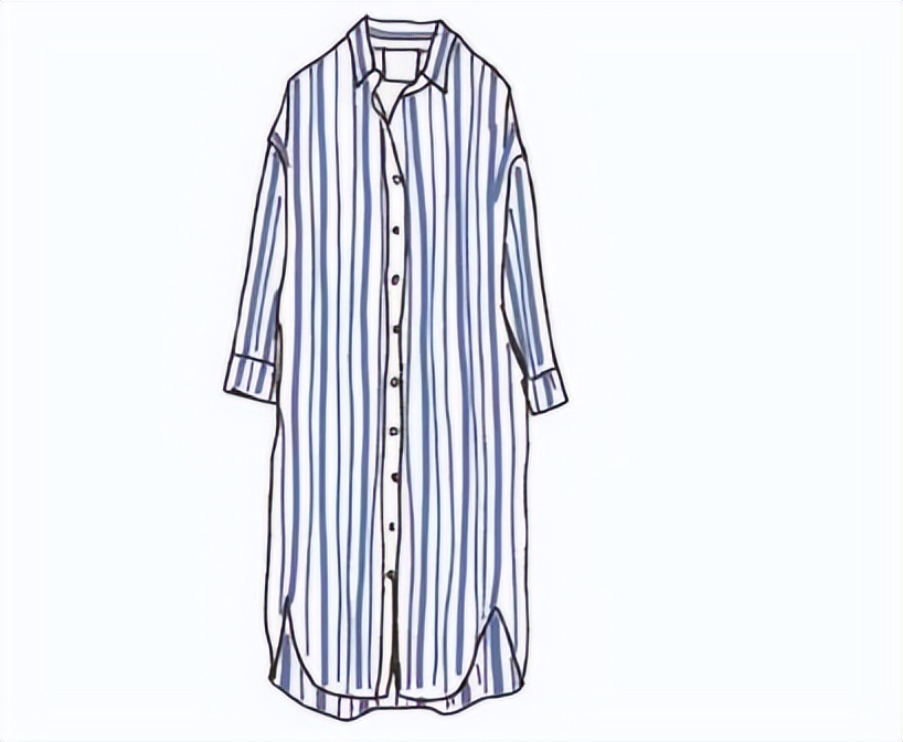 四种不同风格的穿搭手绘,日系手绘风格穿搭