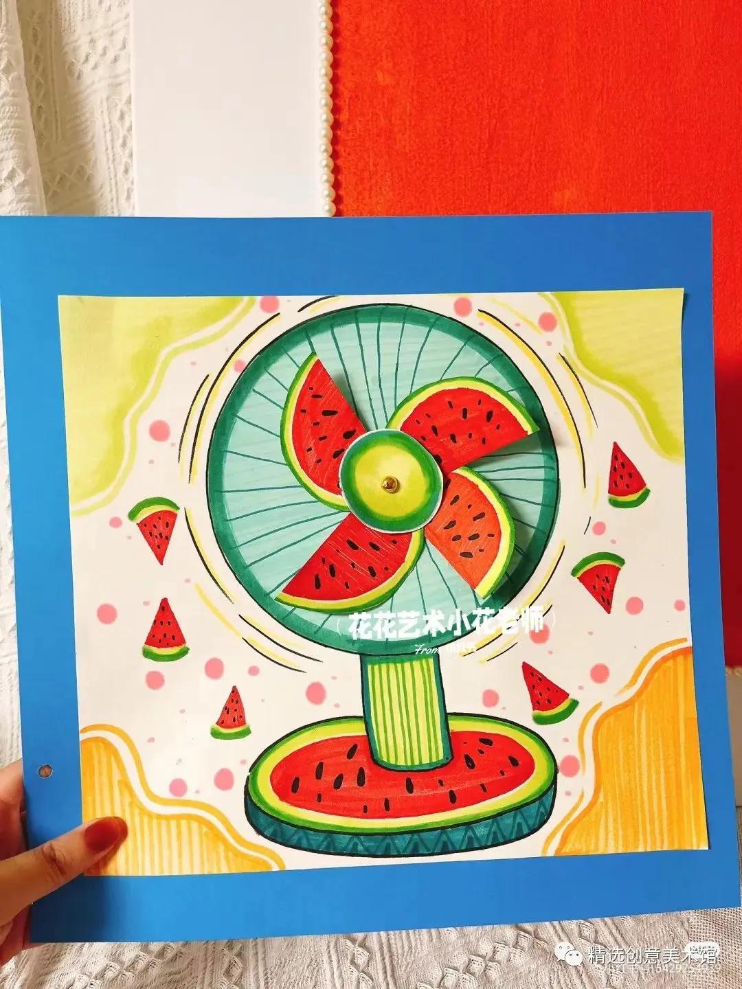 少儿画风景画简单又好看,适合8到12岁学生的绘画范画