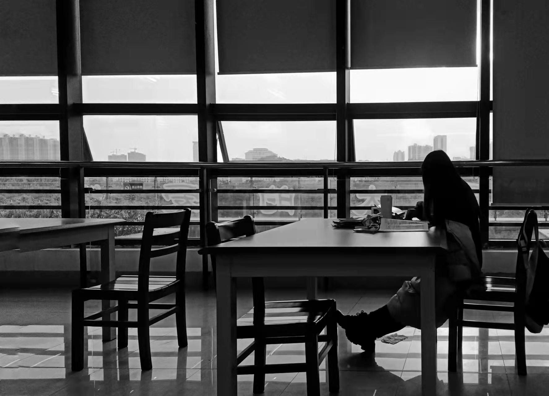 那一个月，我在图书馆里假装上班