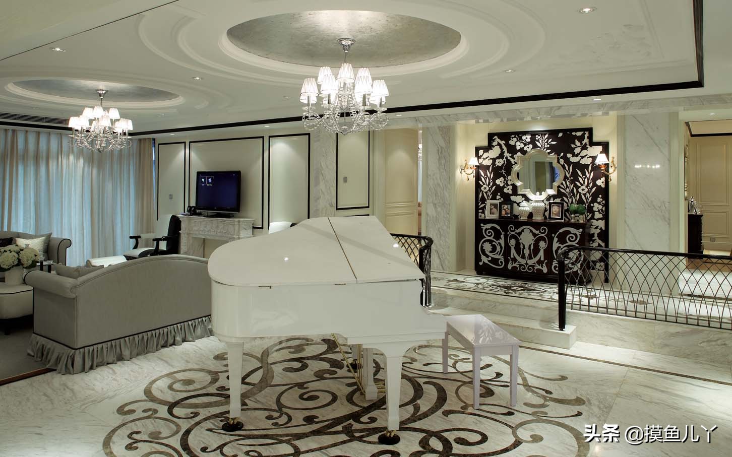 西安鸿基紫韵300平米装修,新古典主义风格的特点