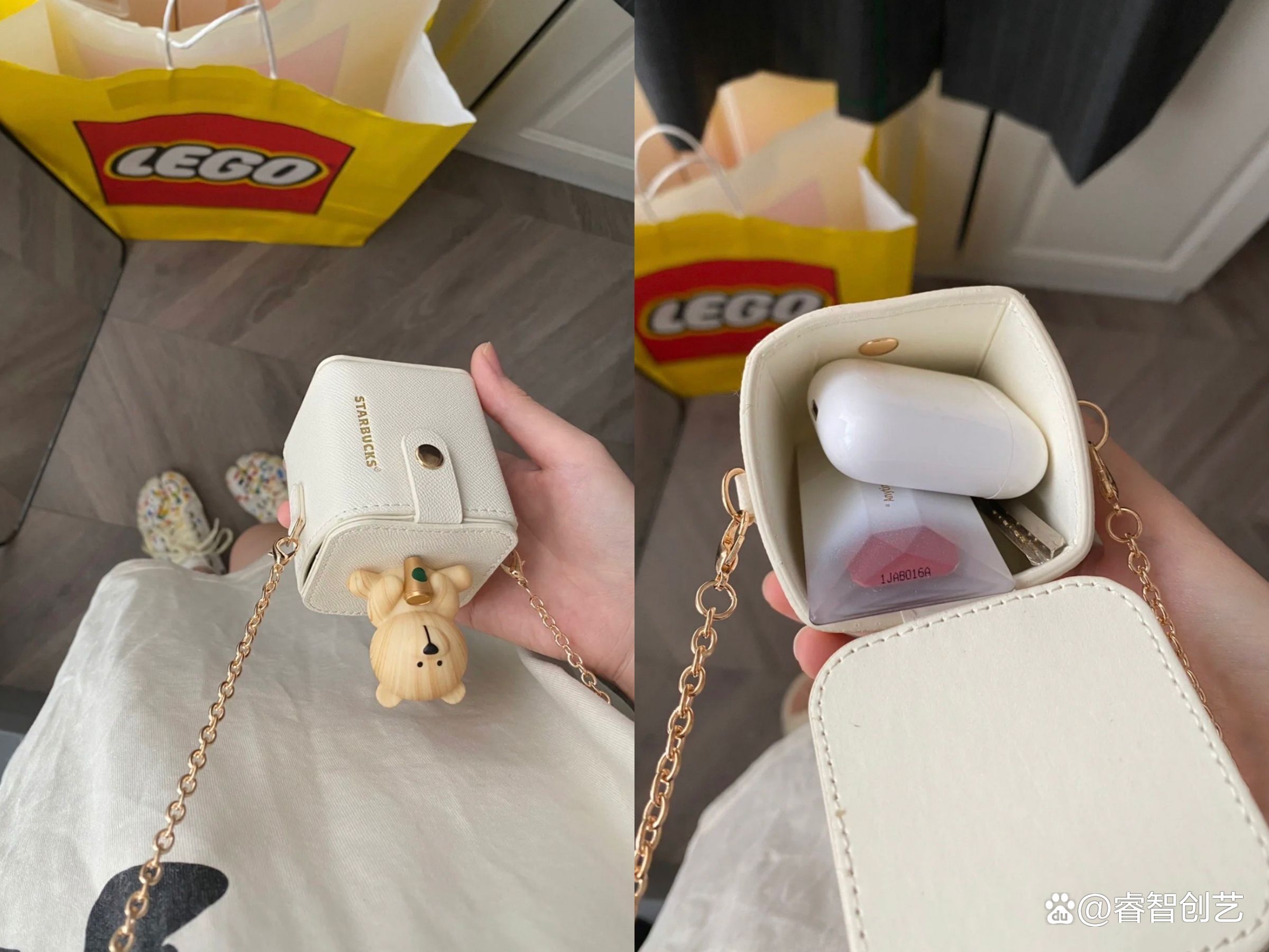 星巴克小包迷你小熊,星巴克新款小熊包