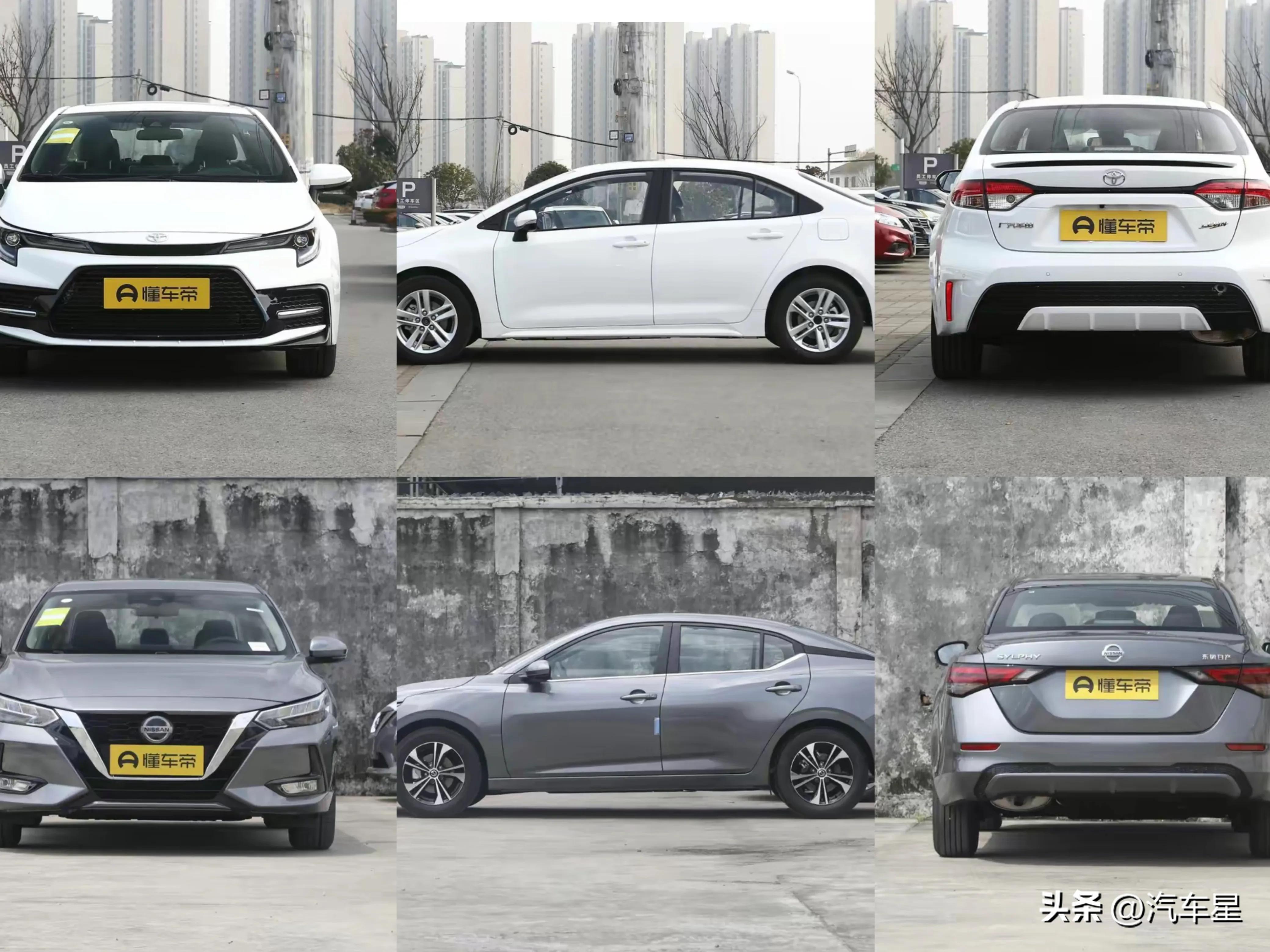 丰田雷凌对比日产轩逸,雷凌1.2t和14代轩逸经典哪个值得买