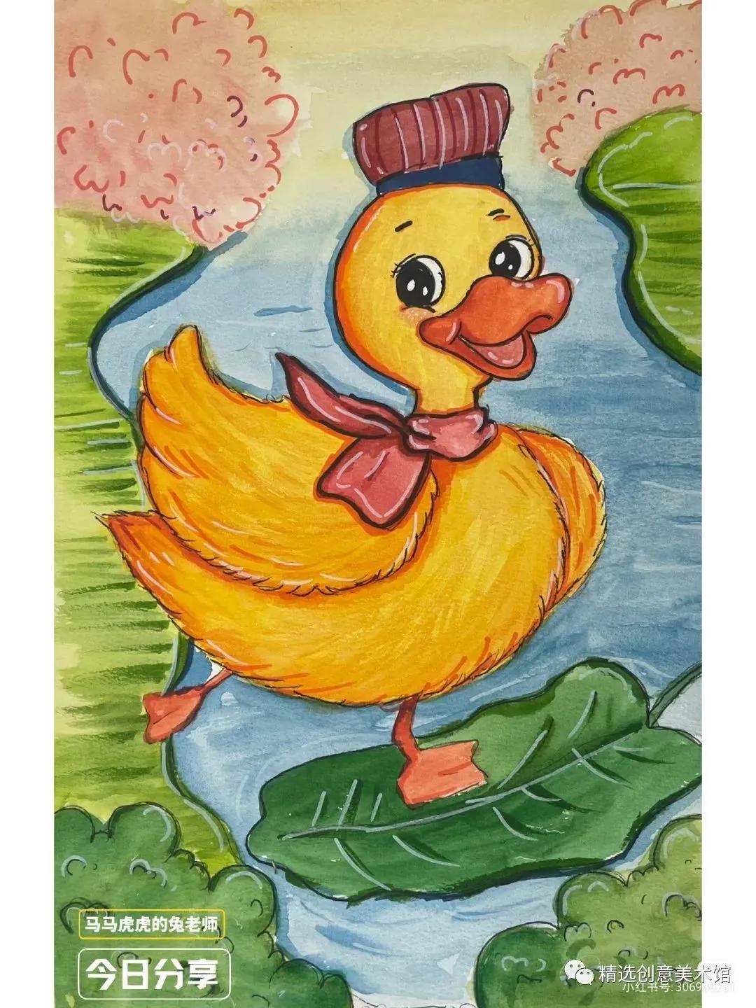 马克笔画儿童故事插画图,儿童简单马克笔绘画创意3-6岁