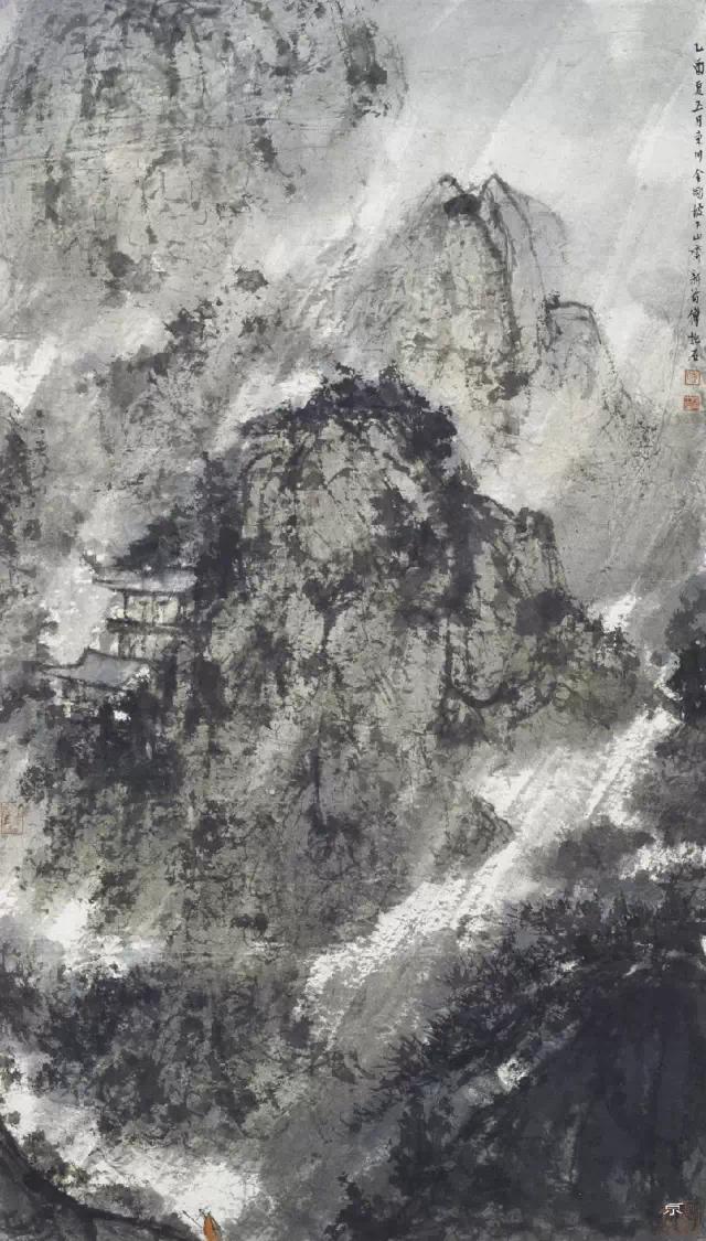金陵山水画名画欣赏,金陵五大家诗意山水画欣赏