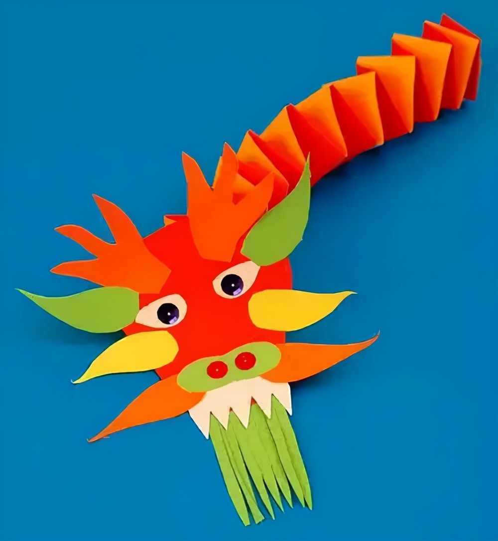 幼师素材】新年手工制作（灯笼+爆竹烟花+中国龙）